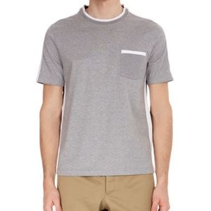 Thom Browne Men's Bi-Color Crewneck T-Shirt